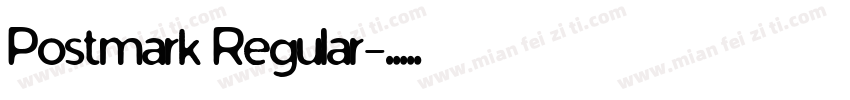 Postmark Regular字体转换